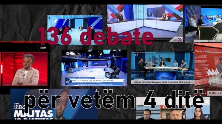 136 debate televizive LIVE për katër ditë: A po devalvohet fjala publike?